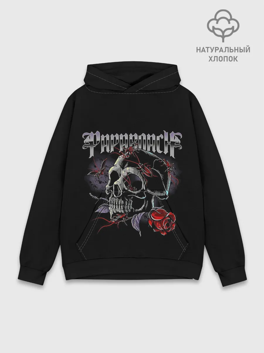 Худи мужской база хлопок / Papa Roach Rose