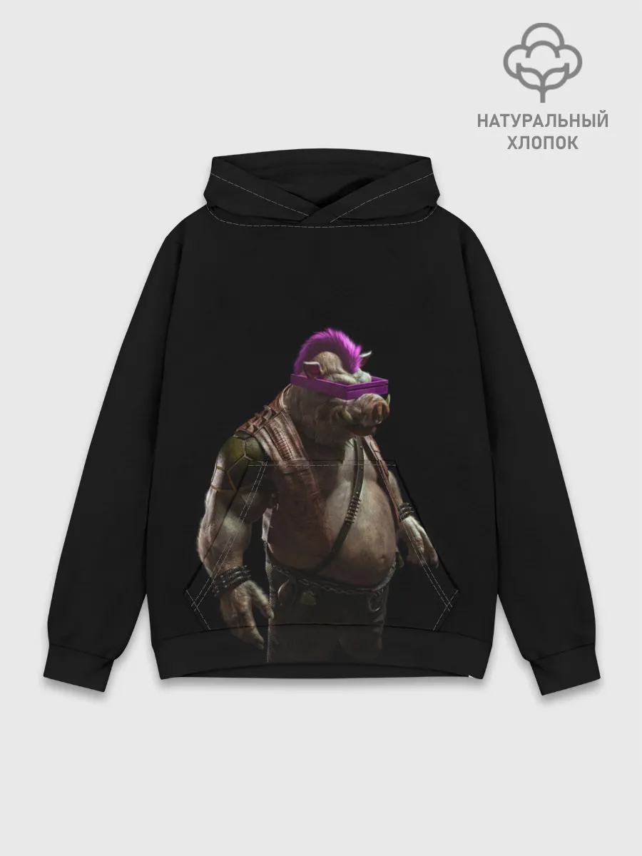 Худи мужской база хлопок / Бибоп | Ninja Turtles