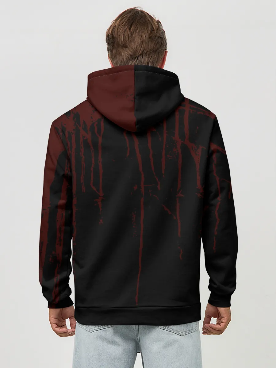 Худи мужской база хлопок / Зоро окровавленный | One Piece