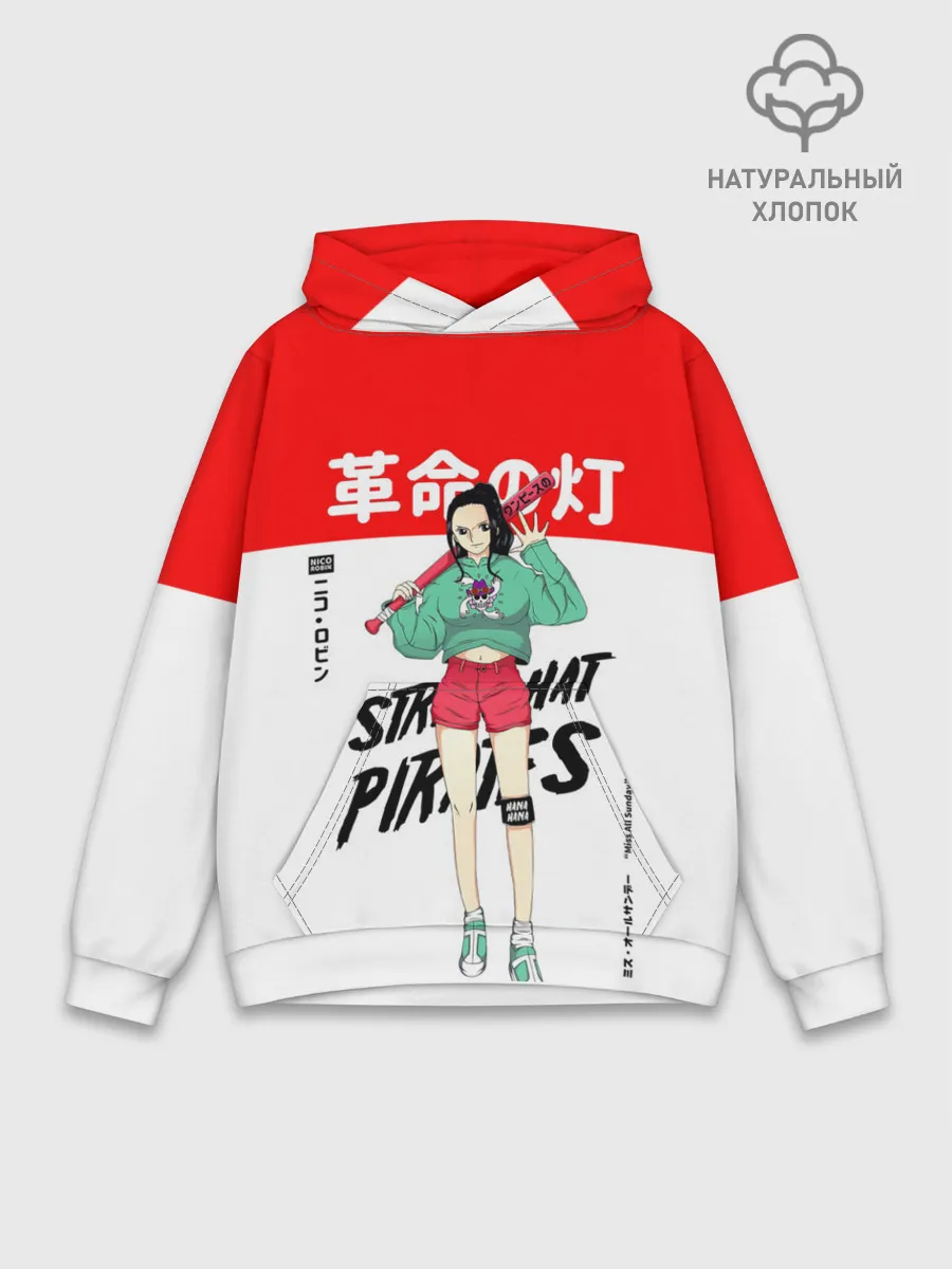 Худи мужской база хлопок / Нико Робин | One Piece. Большой куш