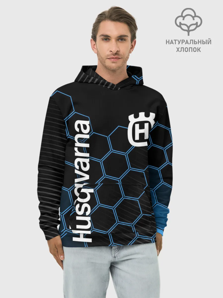 Худи мужской база хлопок / HUSQVARNA / ХУСКВАРНА
