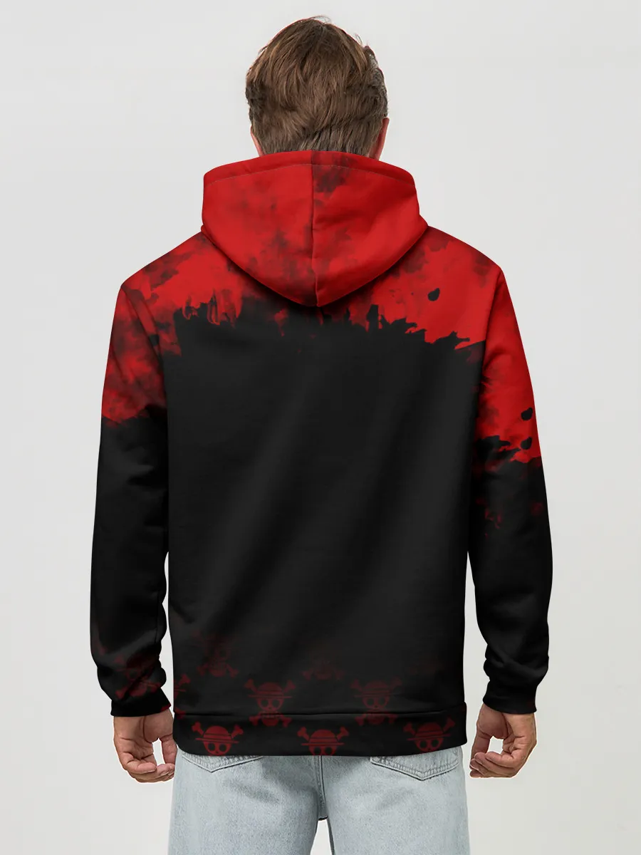 Худи мужской база хлопок / Луффи One Piece. Большой куш