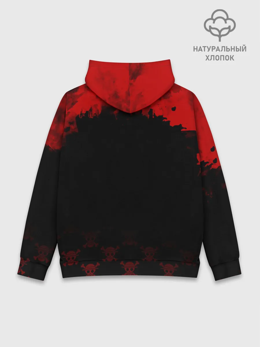 Худи мужской база хлопок / Луффи One Piece. Большой куш
