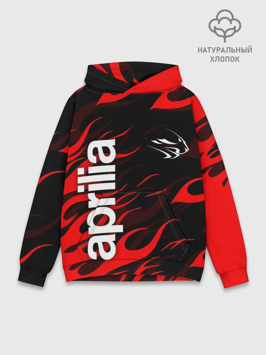 Худи мужской база хлопок / APRILIA / АПРИЛИЯ / MOTO