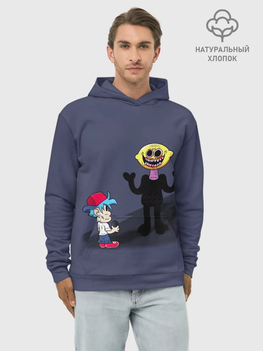 Худи мужской база хлопок / Бойфренд и Монстр