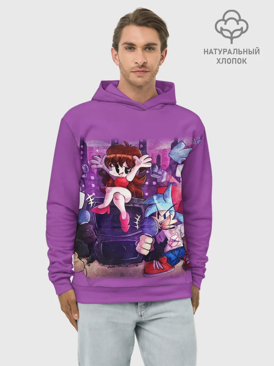 Худи мужской база хлопок / Friday Night Funkin рисунок