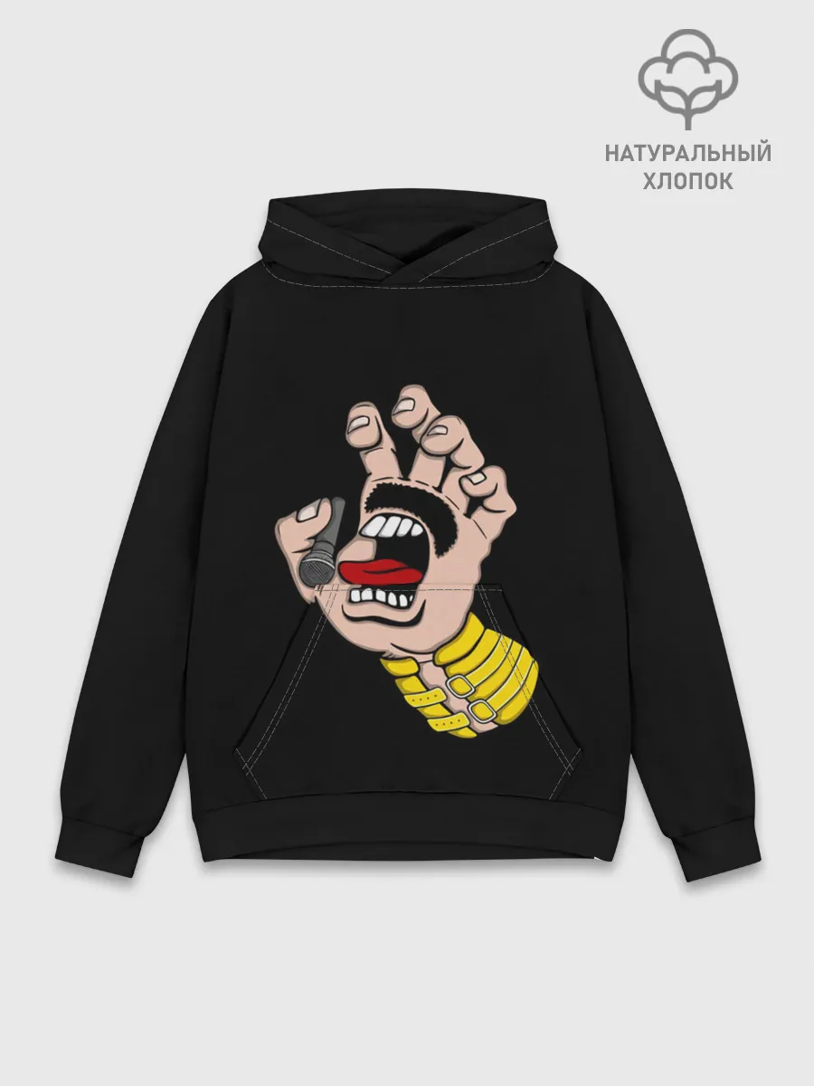 Худи мужской база хлопок / Рука Меркьюри