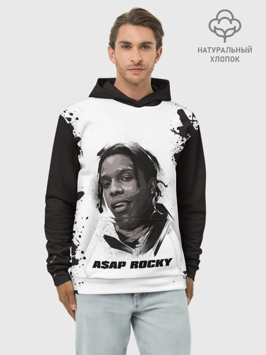 Худи мужской база хлопок / АСАП | ASAP ROCKY