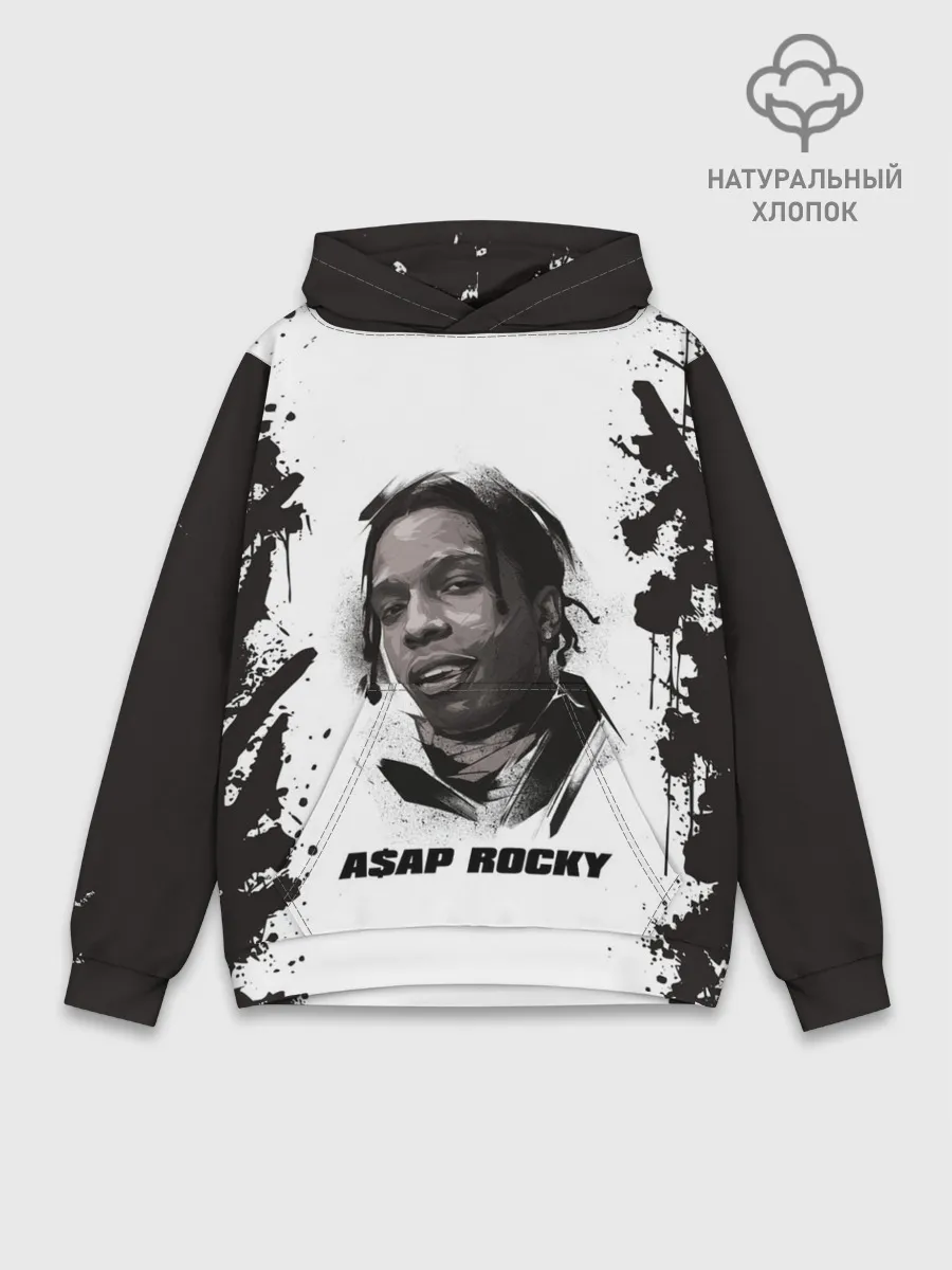 Худи мужской база хлопок / АСАП | ASAP ROCKY