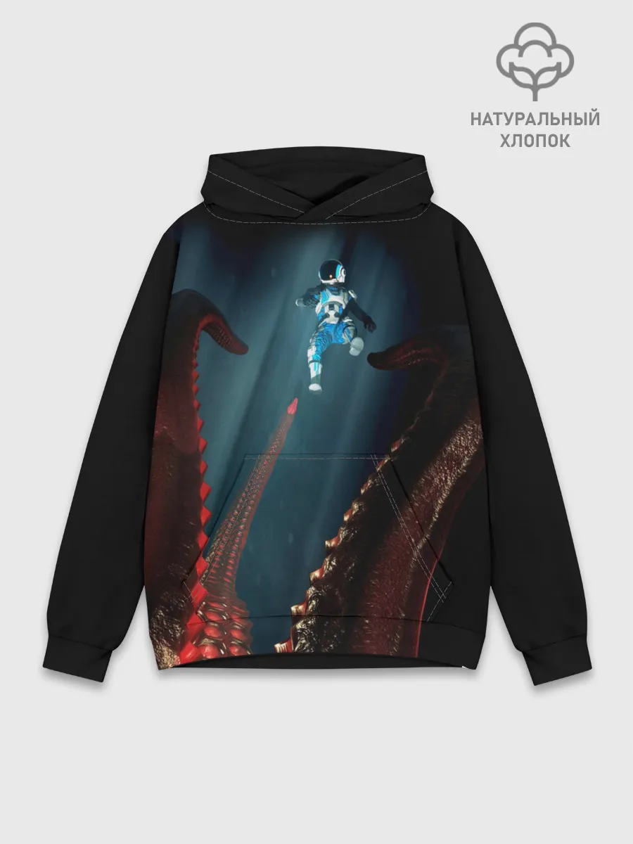 Худи мужской база хлопок / MOONS OF MADNESS