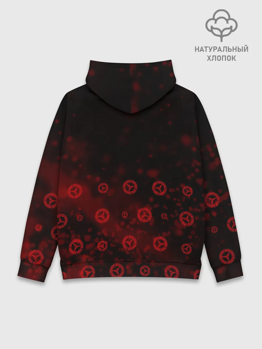 Худи мужской база хлопок / Mercedes AMG - Particles