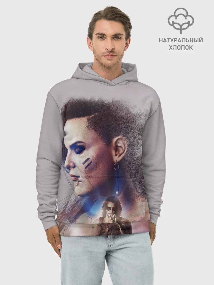 Худи мужской база хлопок / CP77 | Rogue and Johnny