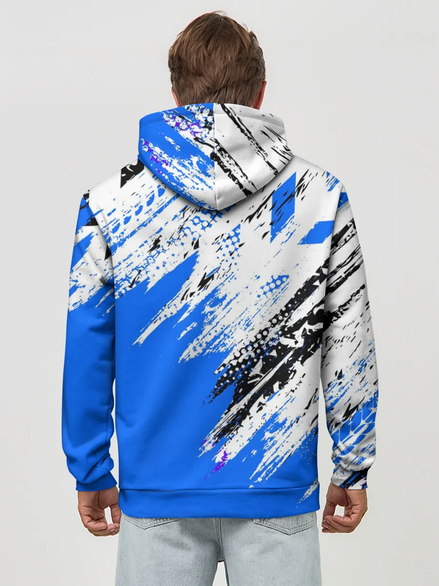 Худи мужской база хлопок / BAJAJ / БАДЖАДЖ / МОТОСПОРТ