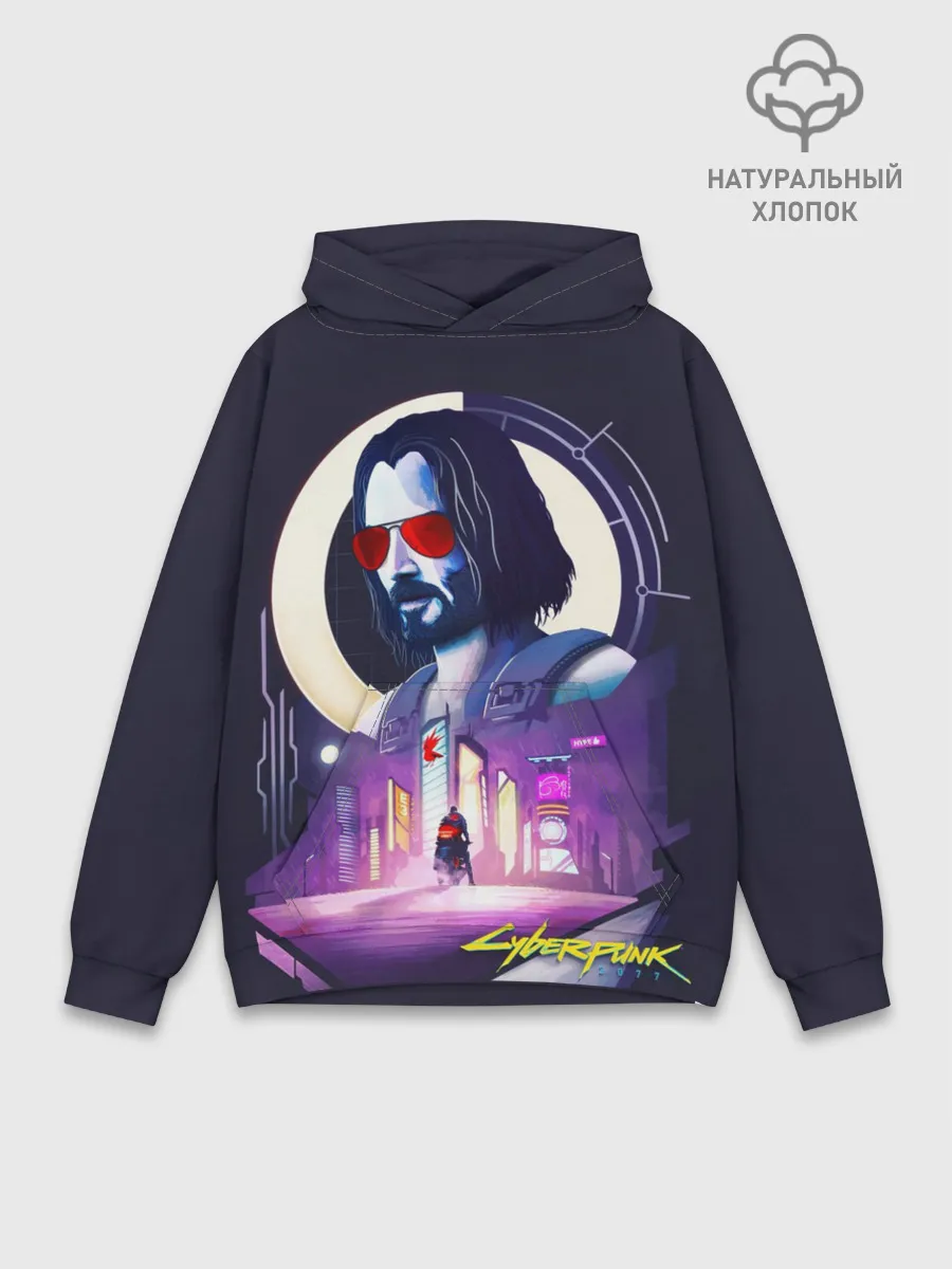 Худи мужской база хлопок / Cyberpunk 2077 | Johnny