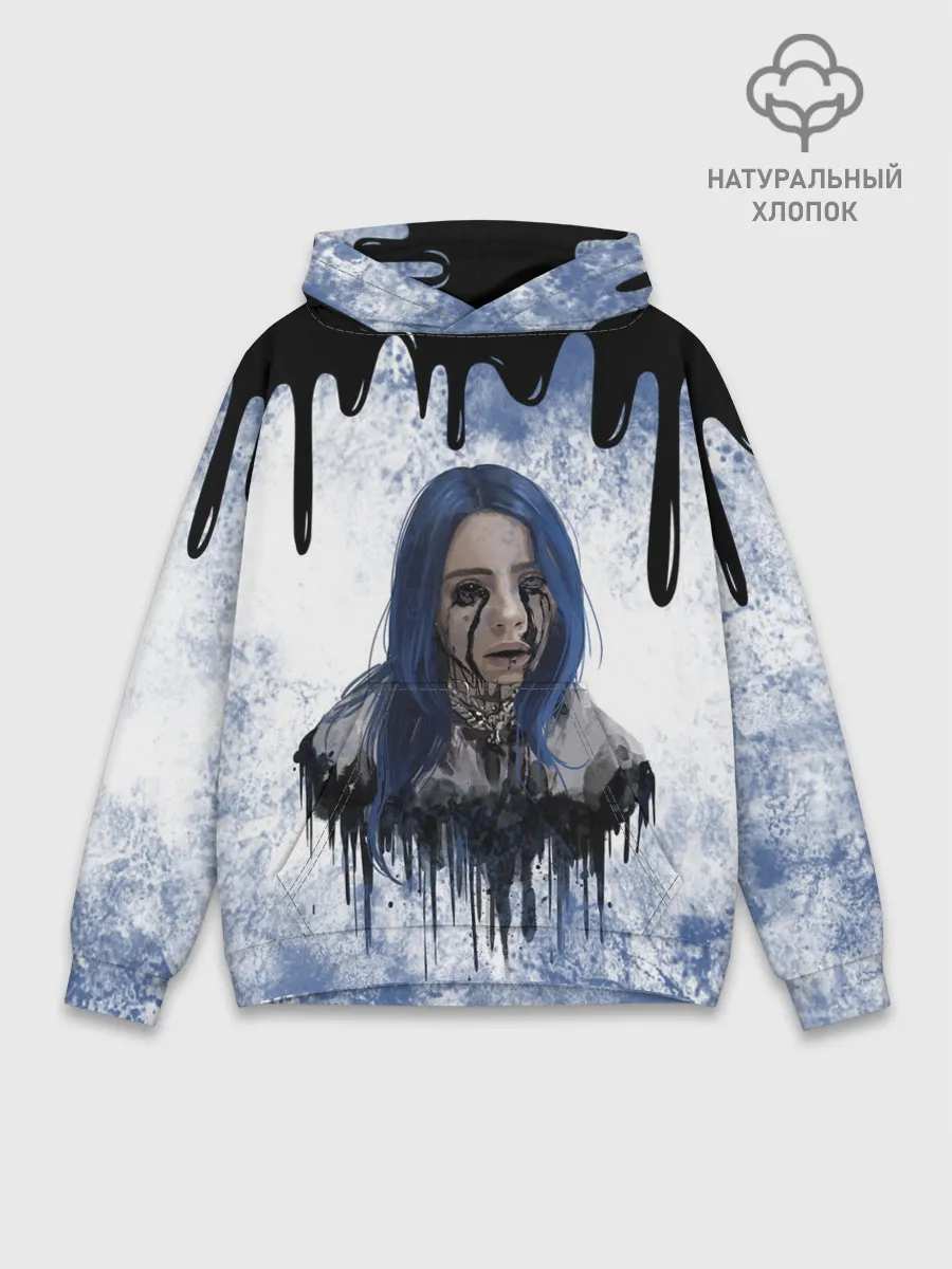 Худи мужской база хлопок / BILLIE EILISH | БИЛЛИ АЙЛИШ