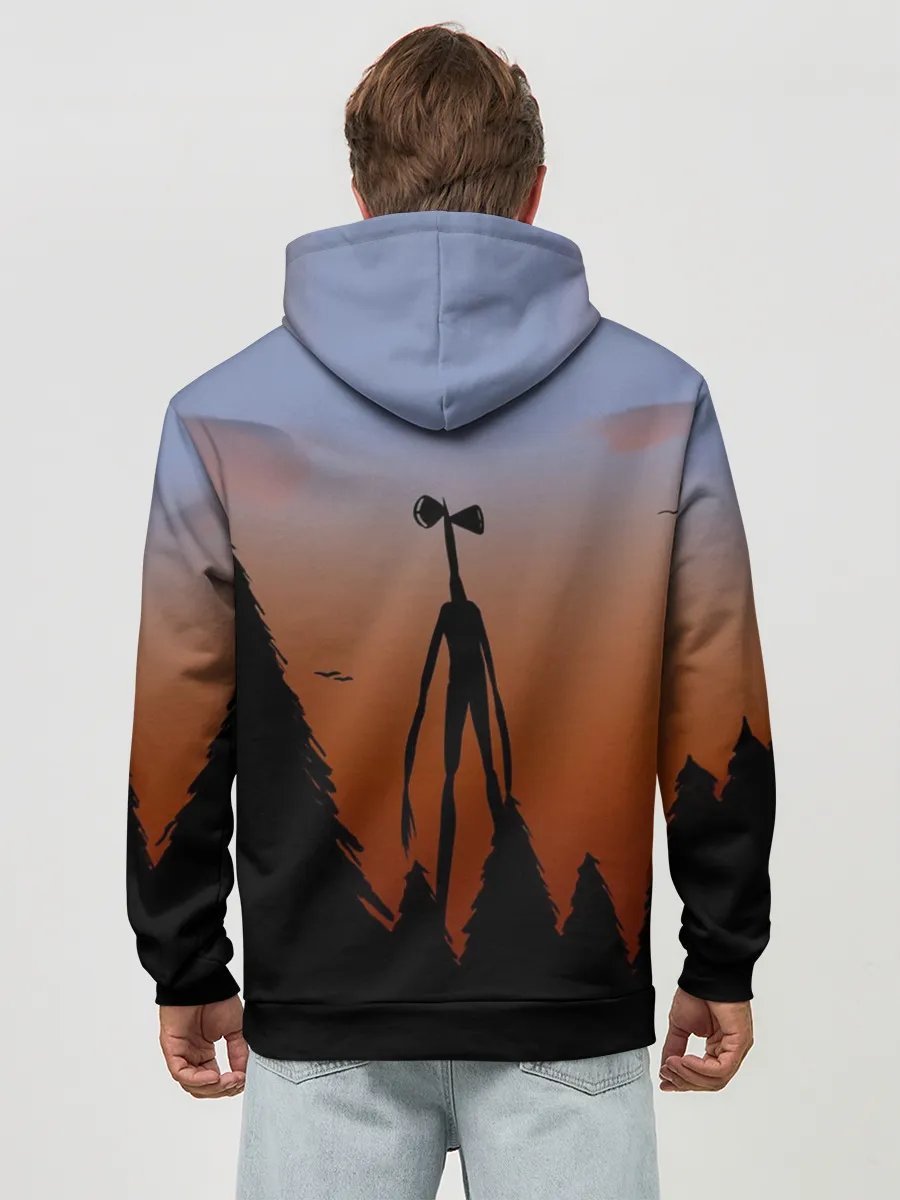 Худи мужской база хлопок / Сиреноголовый |Siren Head| Лес