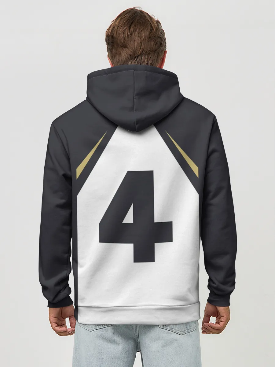 Худи мужской база хлопок / Бокуто 4 форма Фукуродани