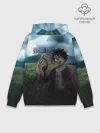 Худи мужской база хлопок / Луффи в поле. One Piece