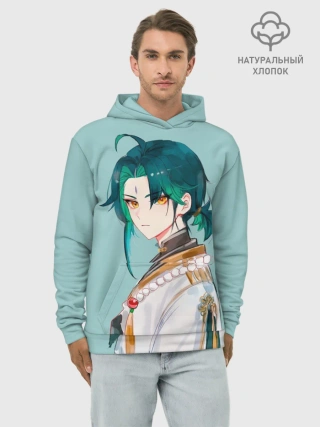 Худи мужской база хлопок / Xiao / Genshin Impact /