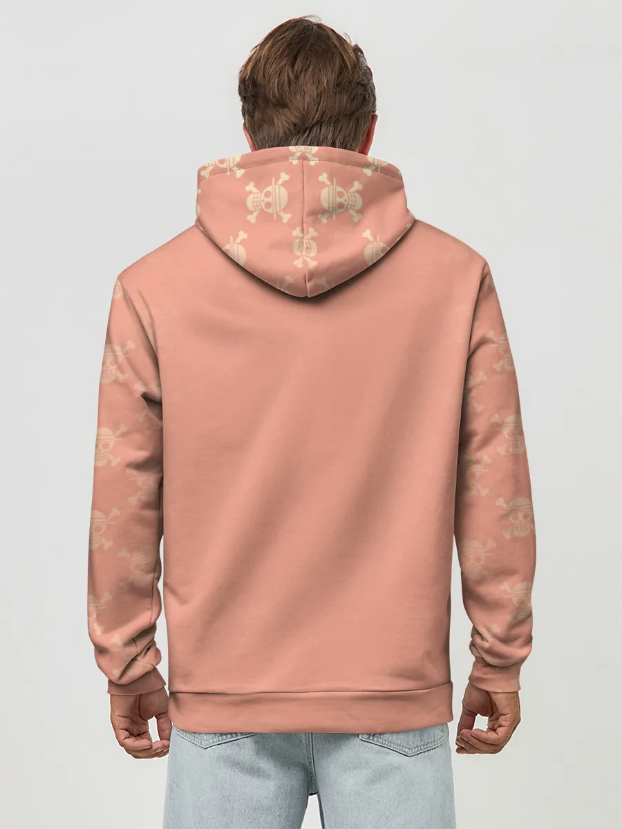 Худи мужской база хлопок / Бартоломео и Луффи One Piece