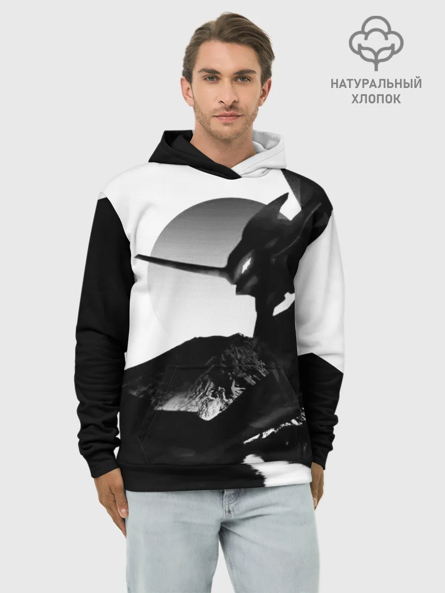 Худи мужской база хлопок / ЗАКАТ ЕВАНГЕЛИОН