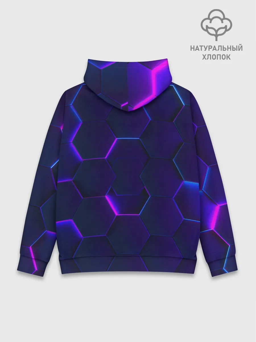 Худи мужской база хлопок / НЕОНОВАЯ БРОНЯ