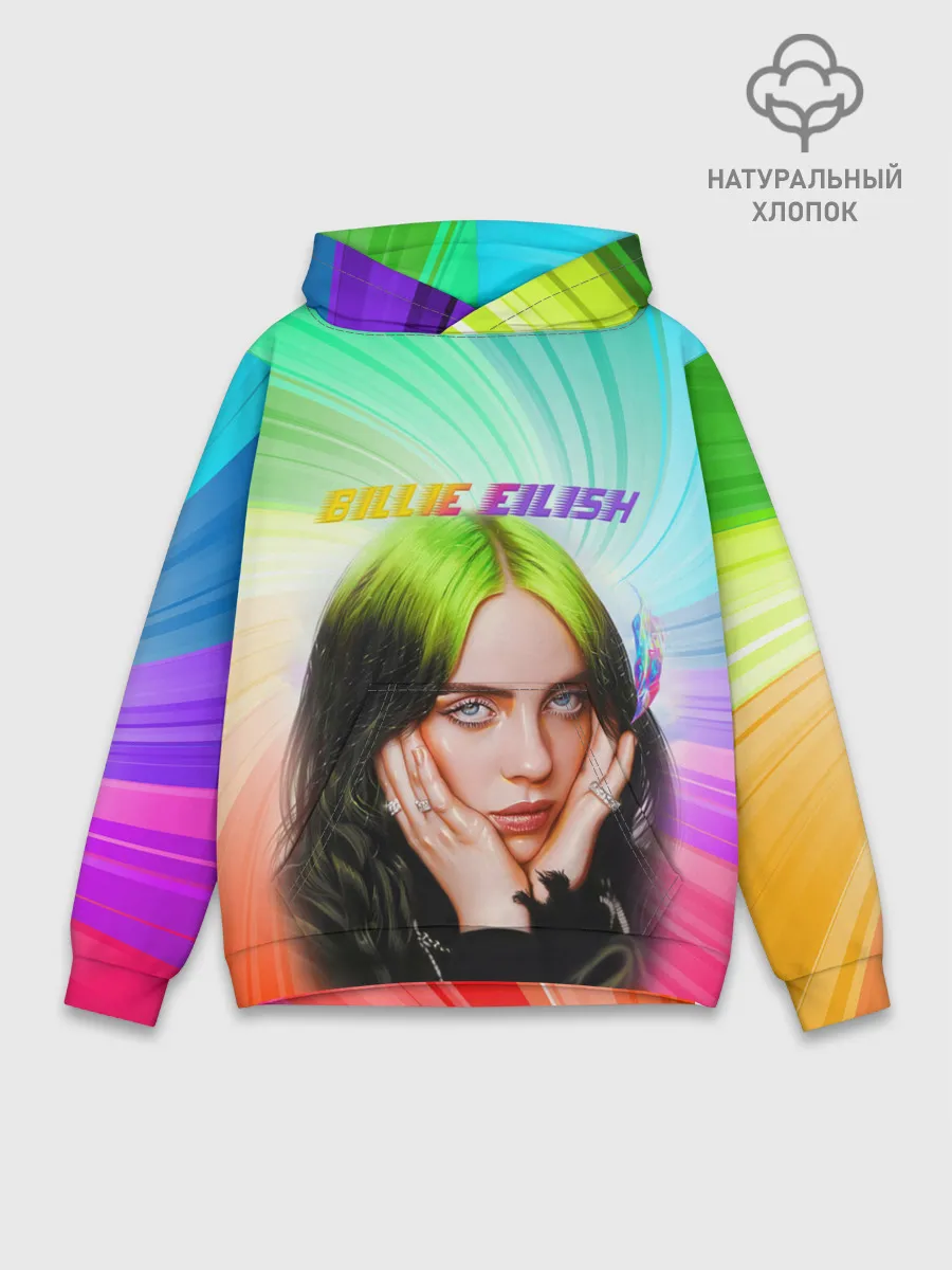 Худи мужской база хлопок / BILLIE EILISH / БИЛЛИ АЙЛИШ