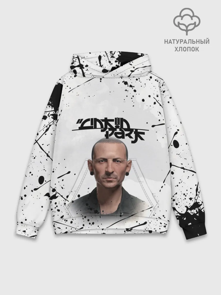 Худи мужской база хлопок / ЧЕСТЕР | ЛИНКИН ПАРК