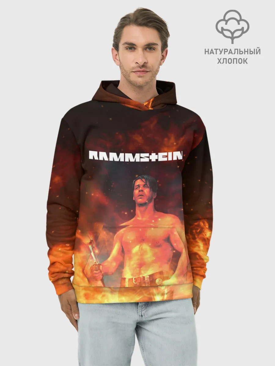 Худи мужской база хлопок / RAMMSTEIN | РАМШТАЙН