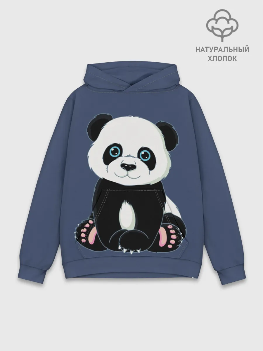 Худи мужской база хлопок / Милая Панда