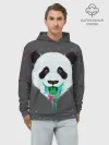 Худи мужской база хлопок / Панда Краски Брызги