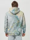 Худи мужской база хлопок / Абстрактный мрамор