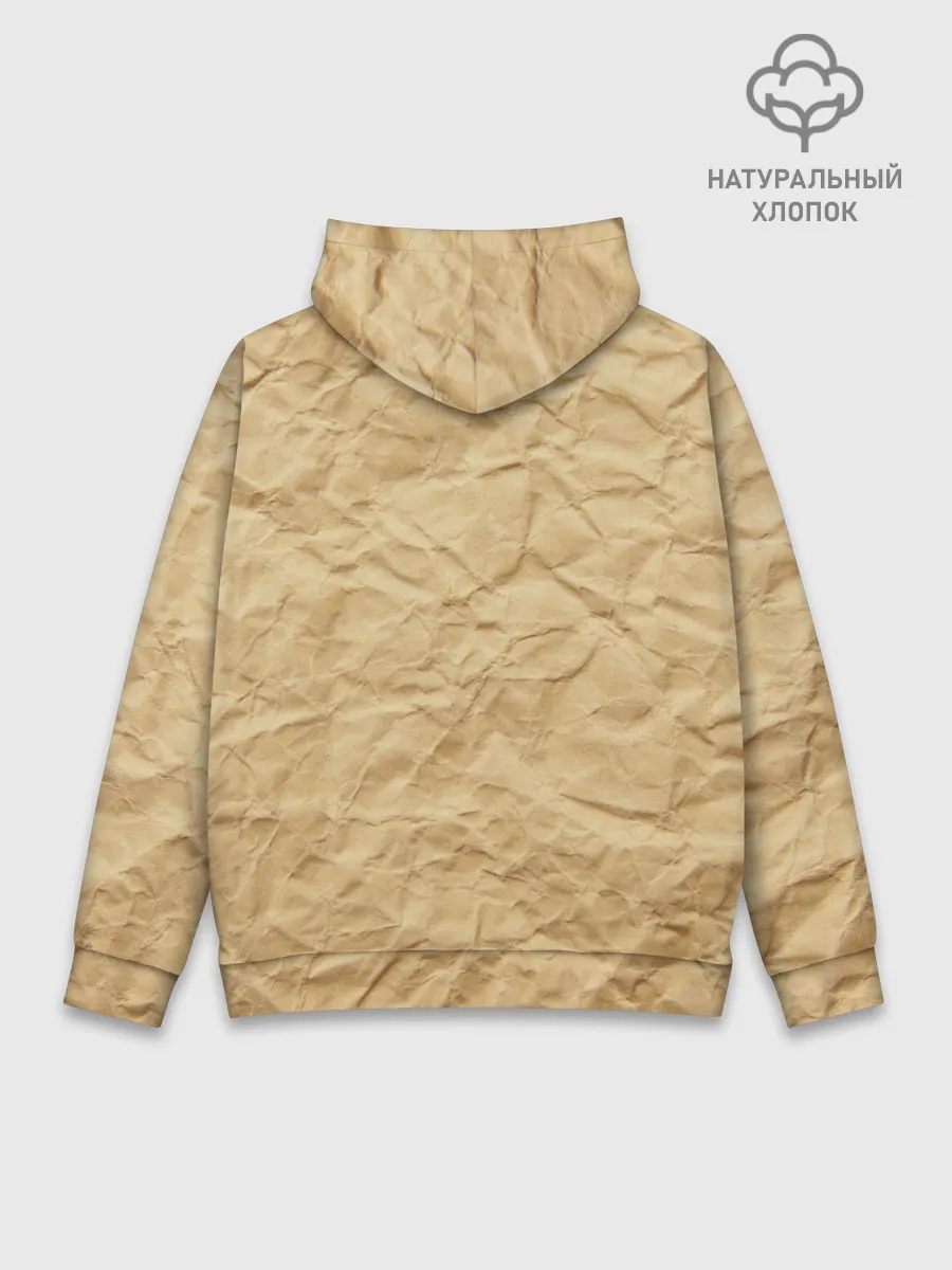 Худи мужской база хлопок / БУМАЖНАЯ ТЕКСТУРА