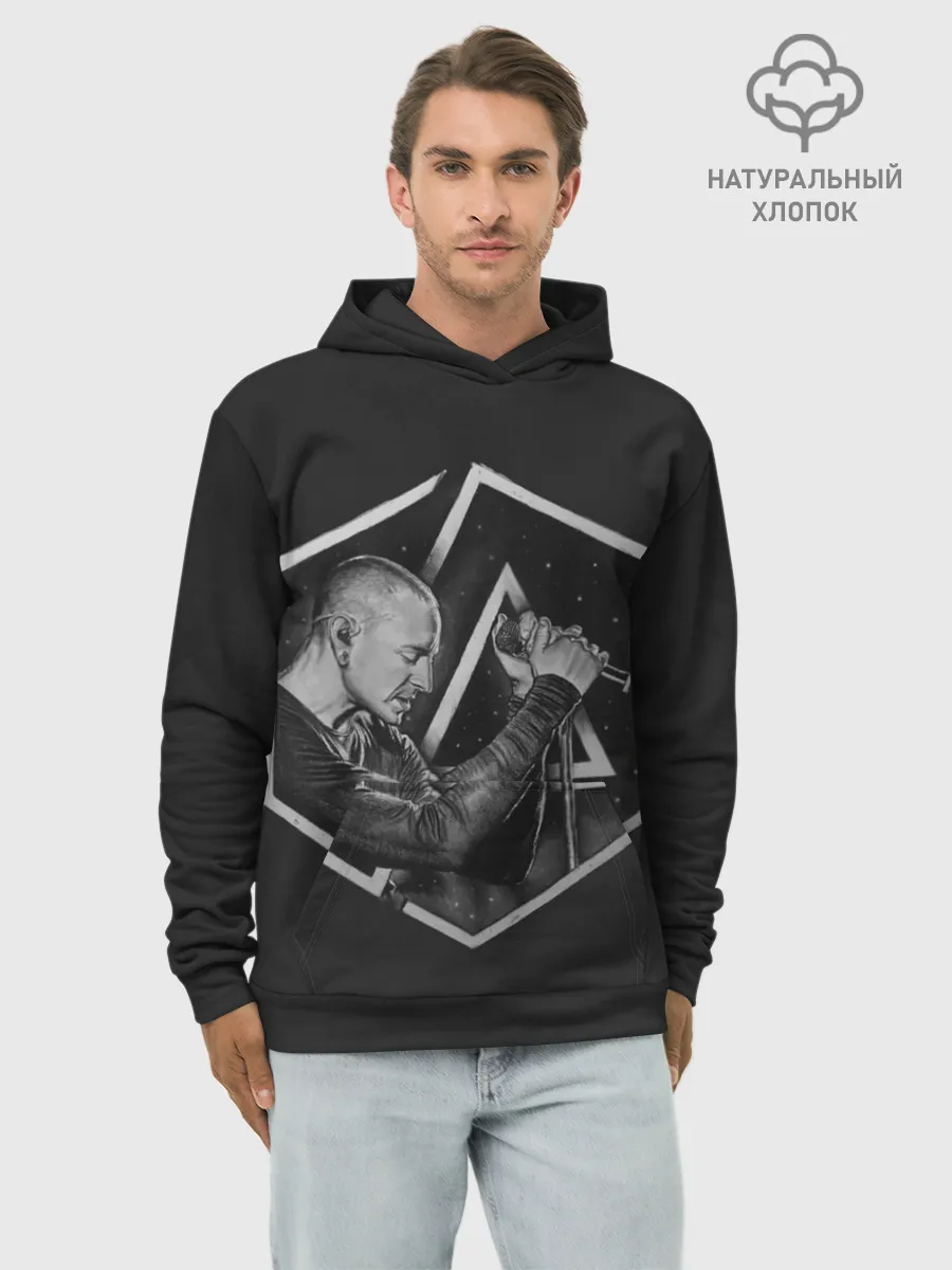 Худи мужской база хлопок / Честер скетч