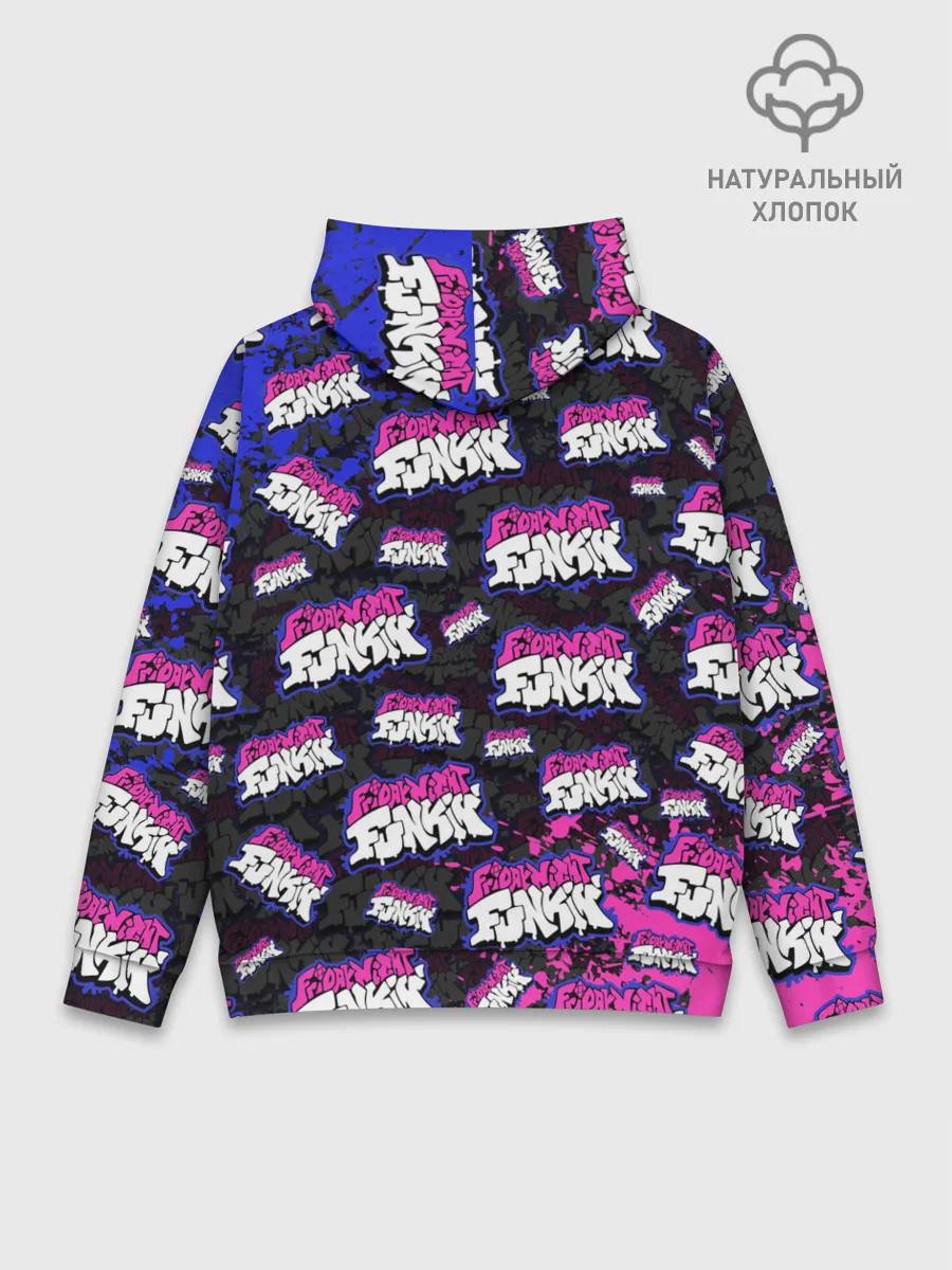 Худи мужской база хлопок / FRIDAY NIGHT FUNKIN ЛОГОБОМБИН