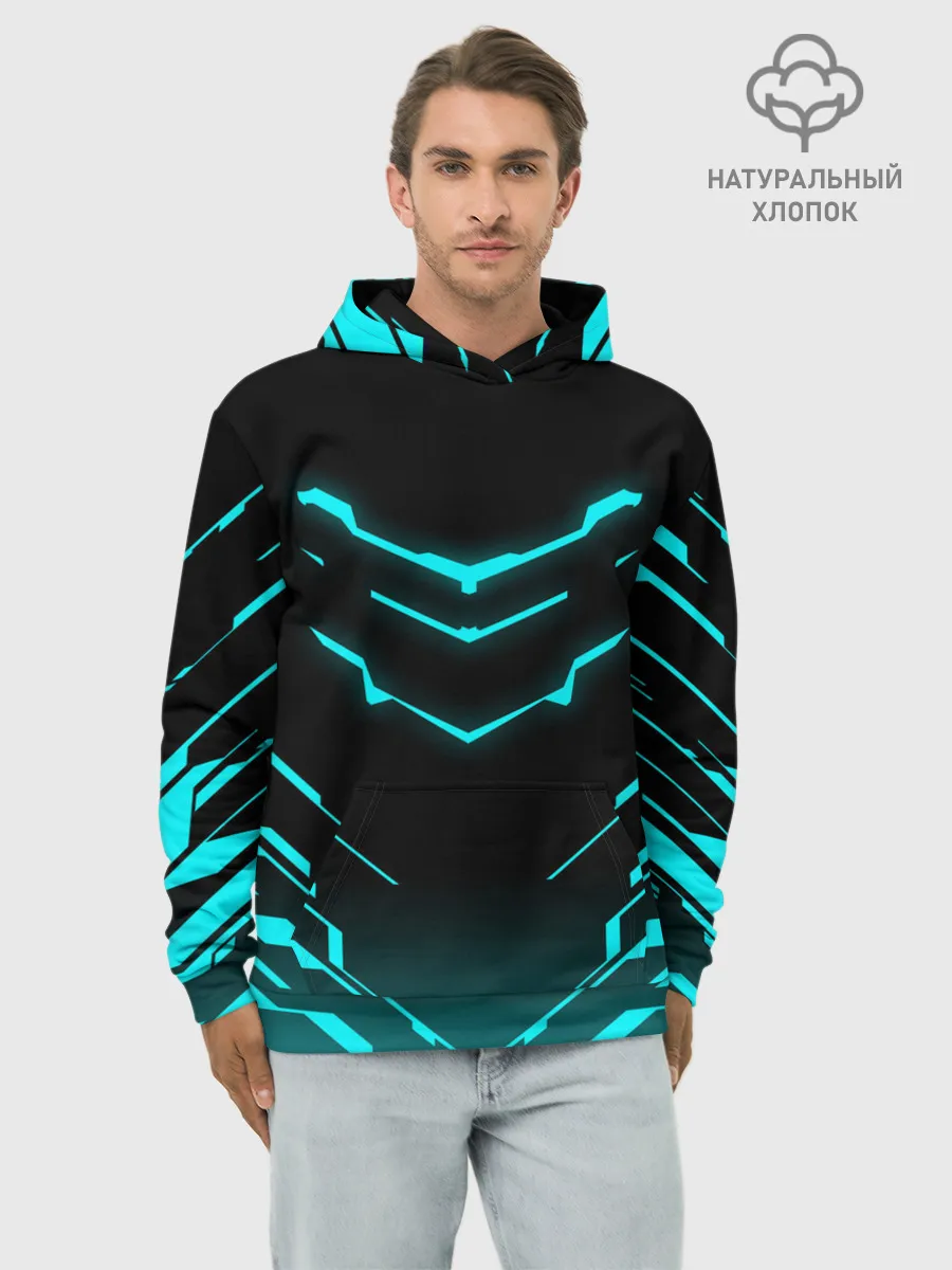 Худи мужской база хлопок / DEAD SPACE | АЙЗЕК КЛАРК