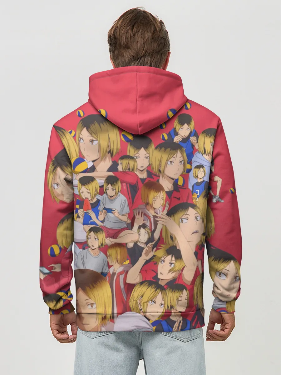 Худи мужской база хлопок / Kozume Kenma Pattern Color