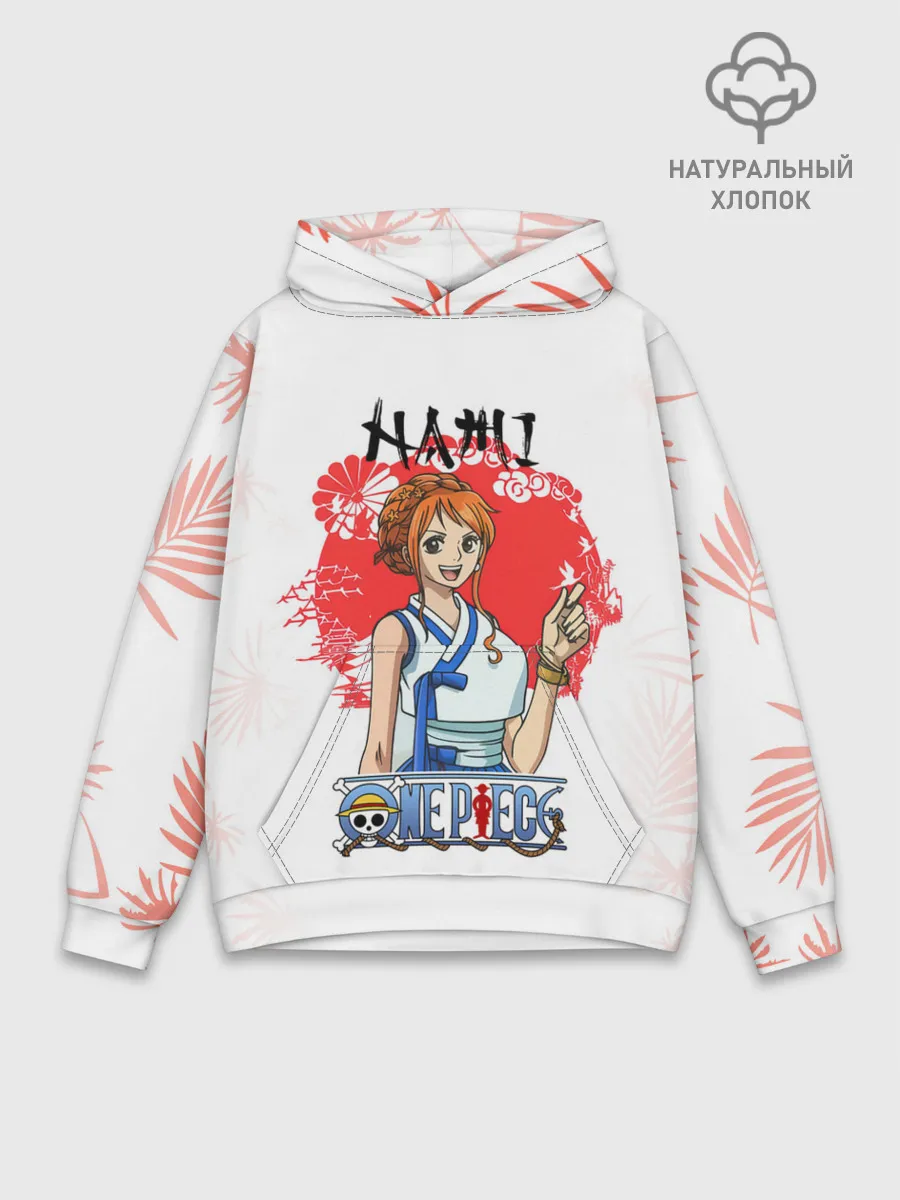 Худи мужской база хлопок / Нами One Piece. Большой куш