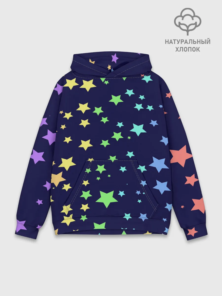 Худи мужской база хлопок / Звезды