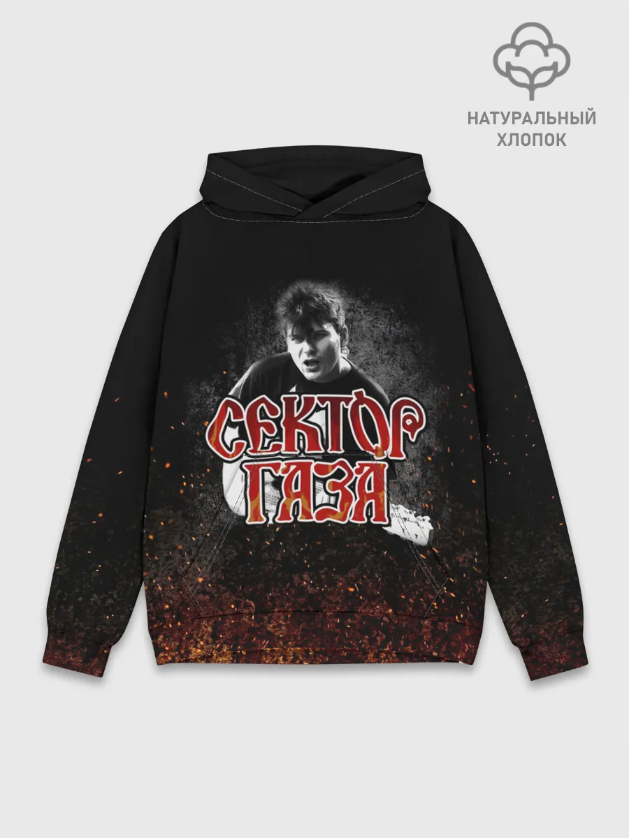 Худи мужской база хлопок / Сектор Газа