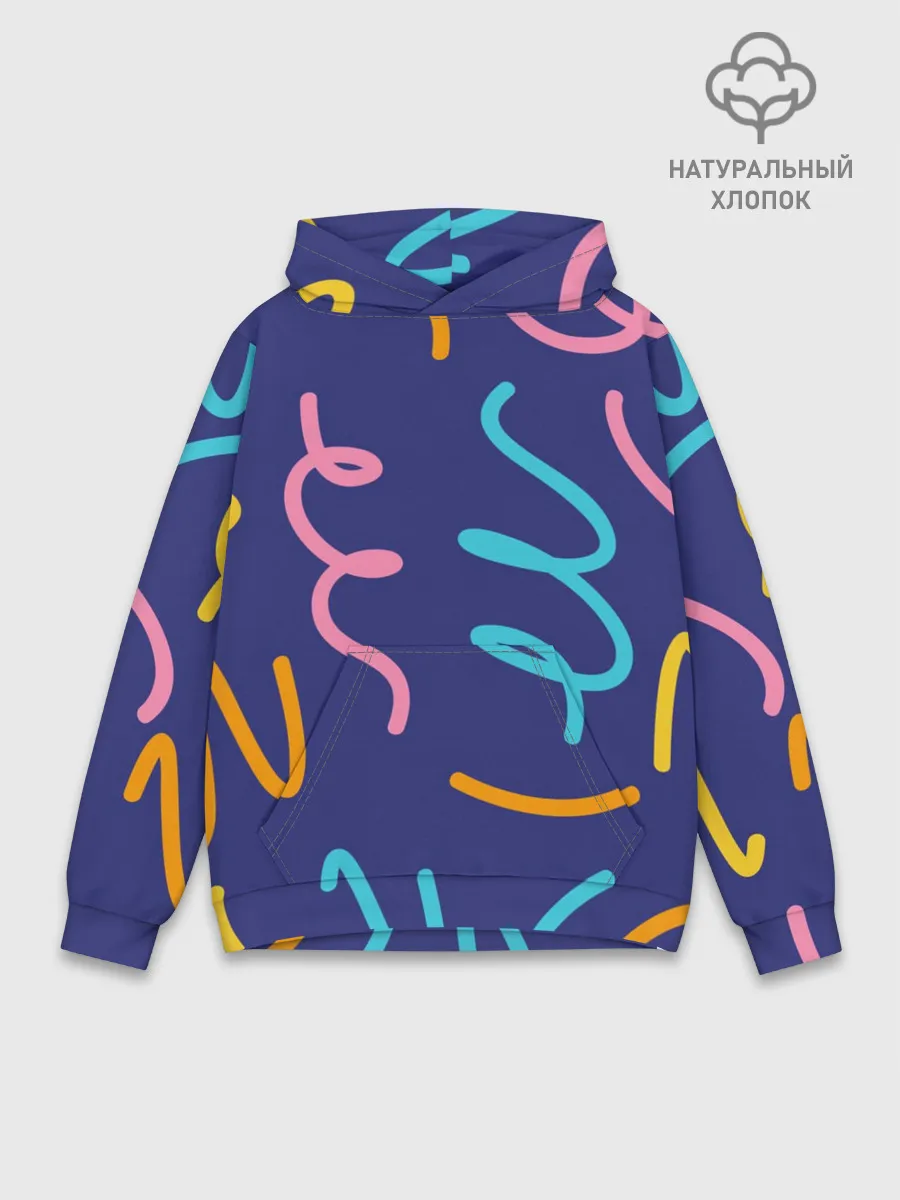 Худи мужской база хлопок / Одноцветная ячейка