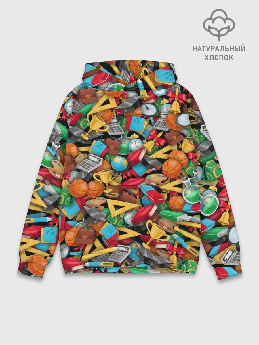 Худи мужской база хлопок / Снова в школу