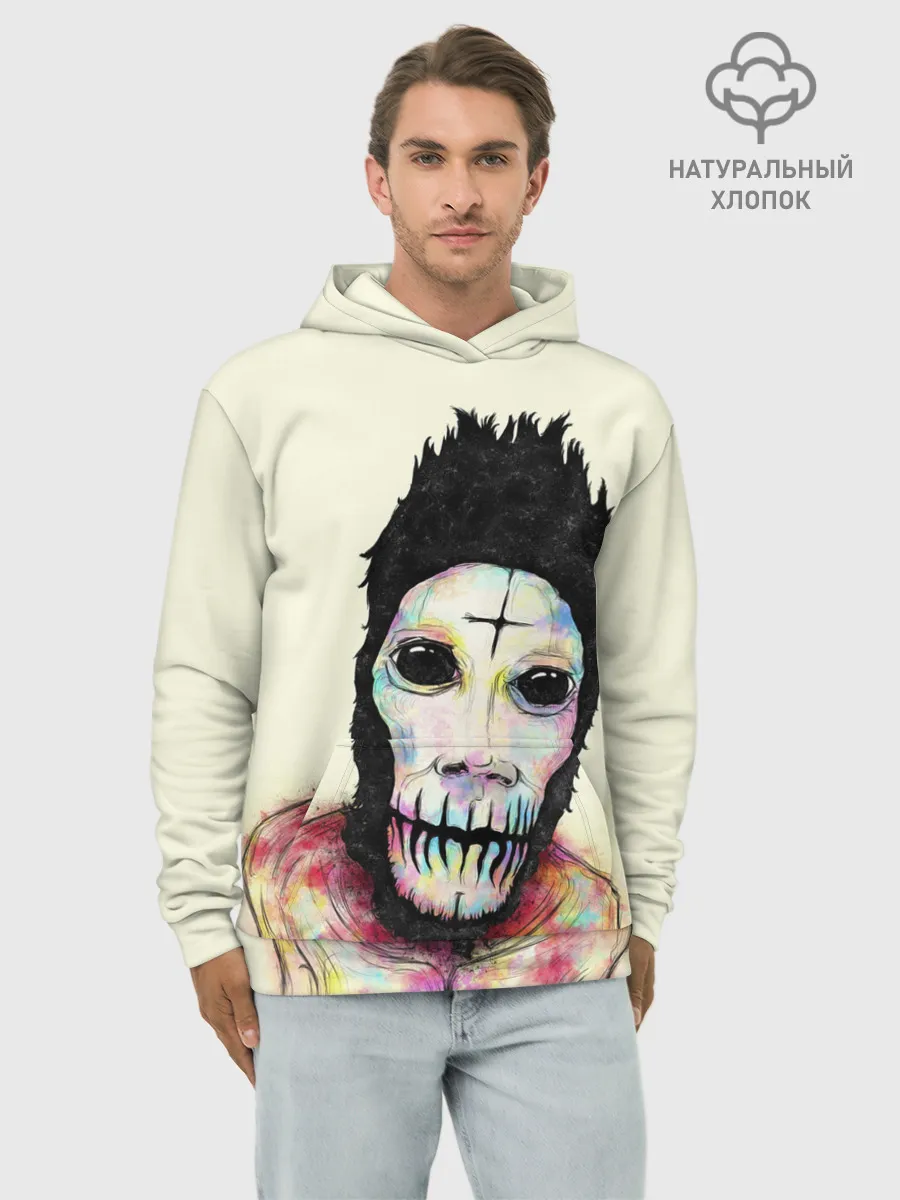 Худи мужской база хлопок / Уэс