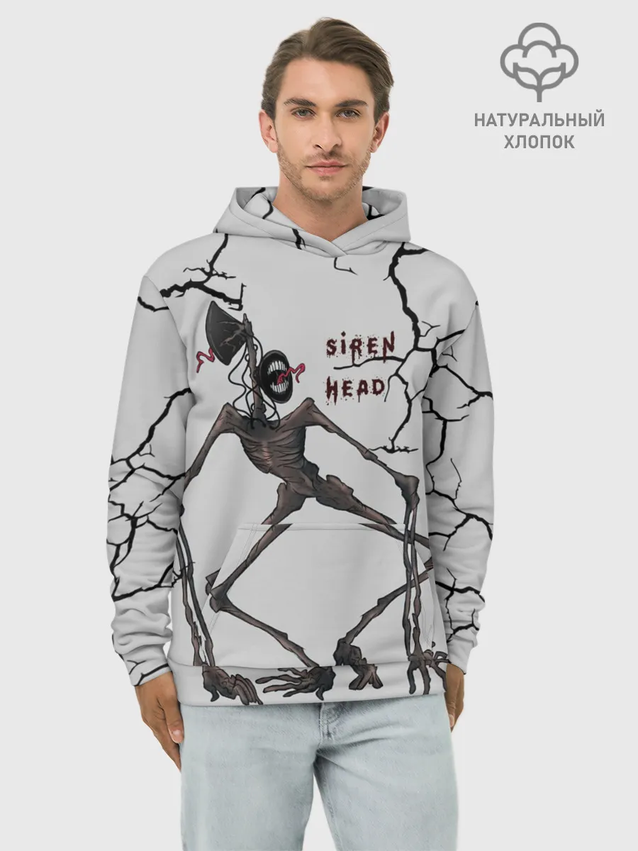 Худи мужской база хлопок / Horror | Сиреноголовый