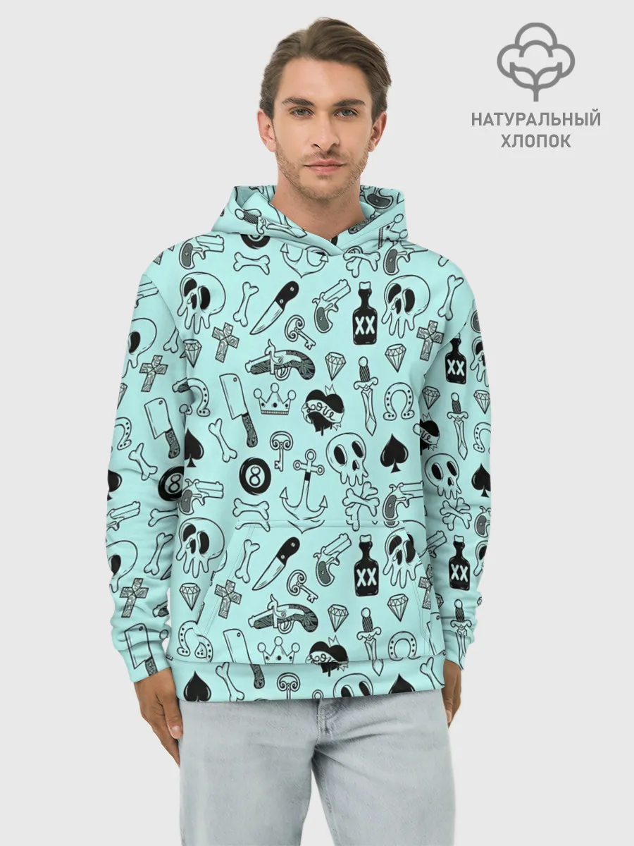 Худи мужской база хлопок / SkullS