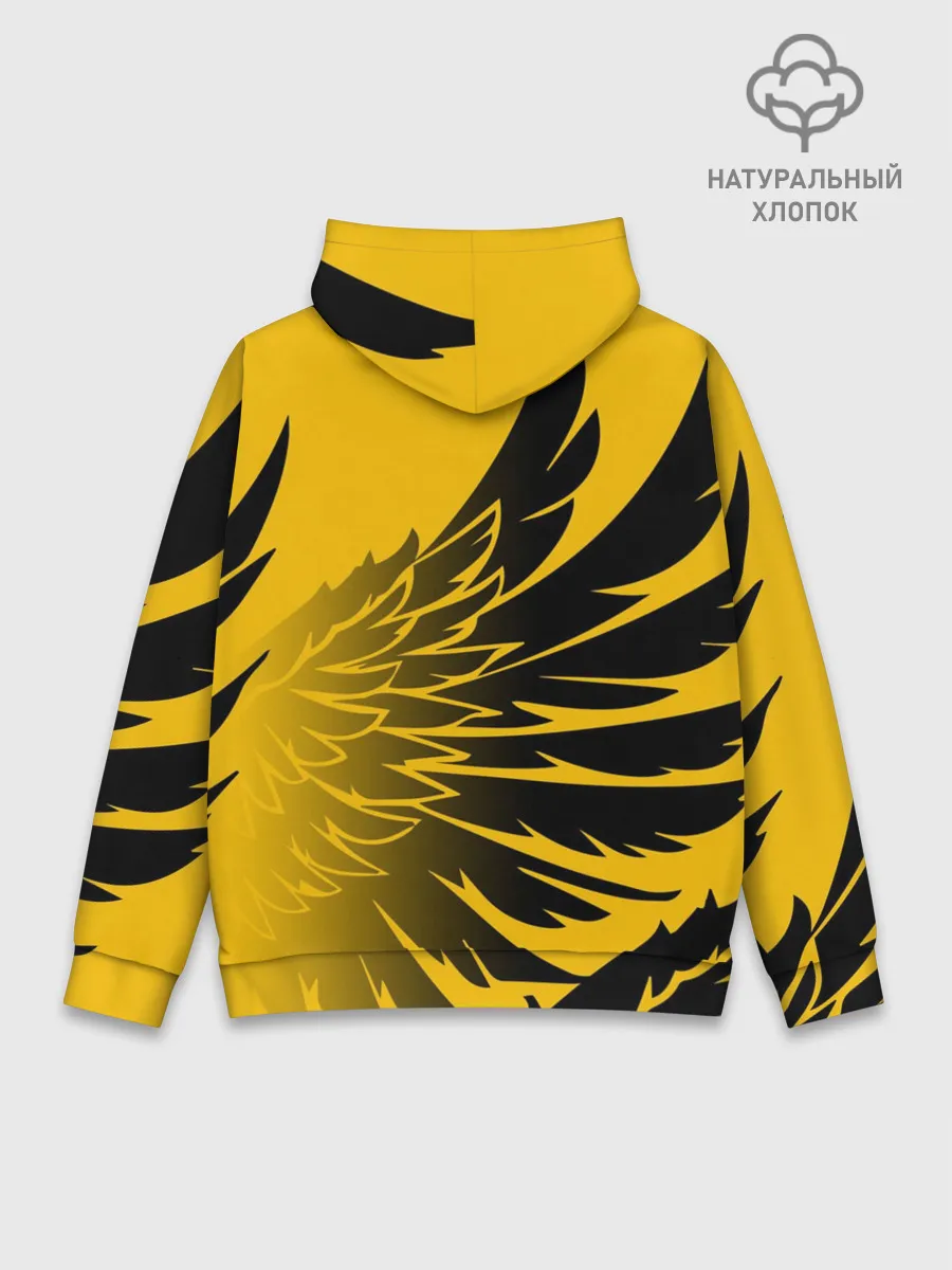 Худи мужской база хлопок / BALTMOTORS / КРЫЛЬЯ