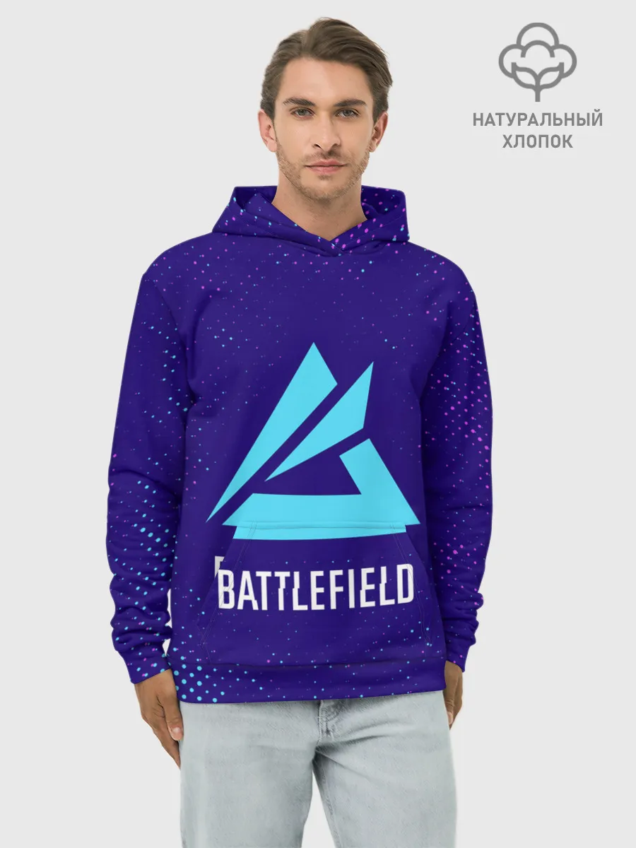 Худи мужской база хлопок / Батлфилд 2042 - Гранж