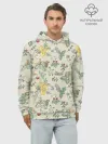 Худи мужской база хлопок / Зайчики с Цветочками