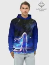 Худи мужской база хлопок / Animegirl Night Sea