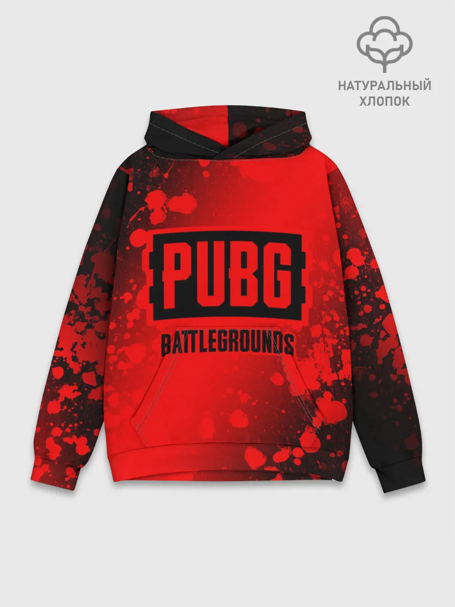 Худи мужской база хлопок / ПАБГ: Батлграунд - Брызги